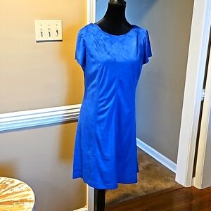 Blues soft suede dress